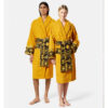 Stylish Printed Yellow Versace Robe