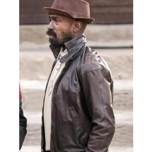 The Chi Reg Taylor Brown Leather Jacket