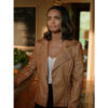 Virgin River Kaia Bryant Brown Leather Jacket