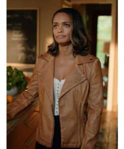 Virgin River Kaia Bryant Brown Leather Jacket