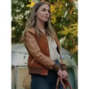 Virgin River Lark Brown Leather Jacket