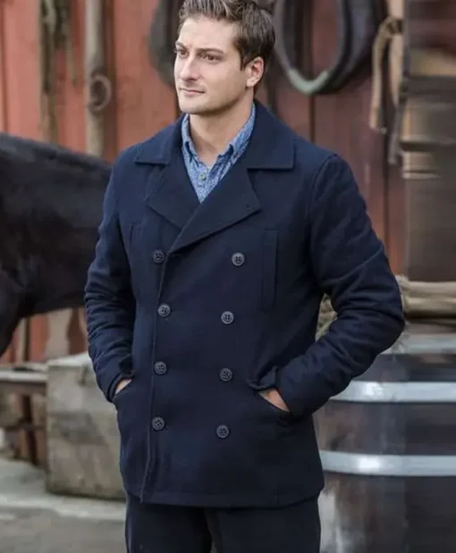 Daniel Lissing Blue Peacoat