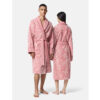 Women’s Pink Barocco Wrap Robe