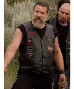 Yellowstone Adam Johnson Black Leather Vest