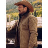 Yellowstone Josh Lucas Brown Quilted Jacket