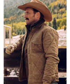 Yellowstone Josh Lucas Brown Quilted Jacket