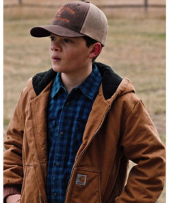 Tate Dutton Yellowstone Brown Hooded Jacket