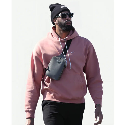 Anthony Davis Pink Pullover Hoodie