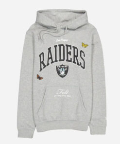 Las Vegas Raiders FELT Grey Hoodie