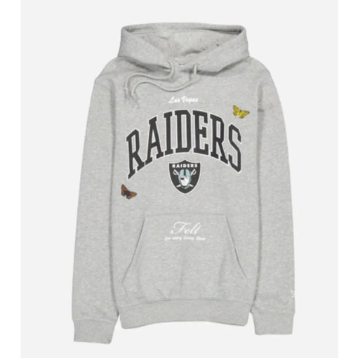 Las Vegas Raiders FELT Grey Hoodie