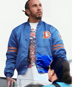 Lewis Hamilton Broncos Starter Varsity Blue Jacket