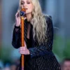 Kelsea Ballerini Black Pinstripe Blazer