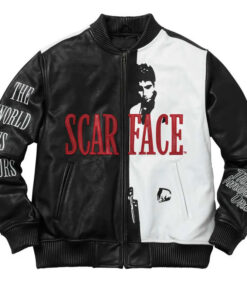 Scarface Tony Montana Bomber Leather Jacket