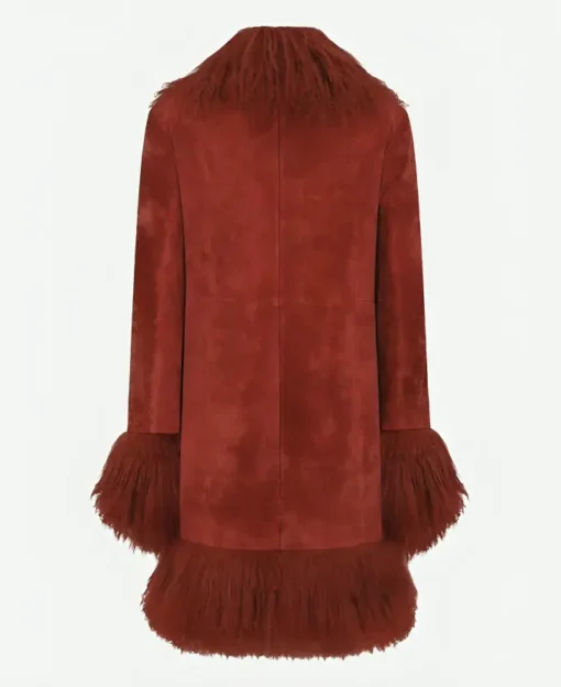 Taylor Swift Chiefs Game Red Fur Coat