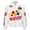 Wonder Bread White Bomber Jacket