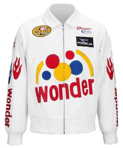 Wonder Bread White Bomber Jacket