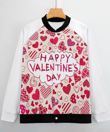 Happy Valentine's Day Varsity Jacket