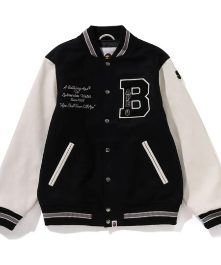A Bathing Ape Bape Varsity Jacket