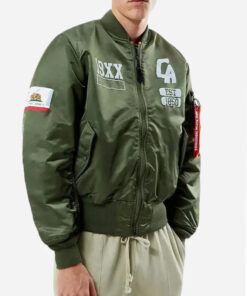 Alpha Industries CA MA-1 Bomber Green Jacket