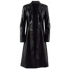 Battle Angel Black Leather Coat