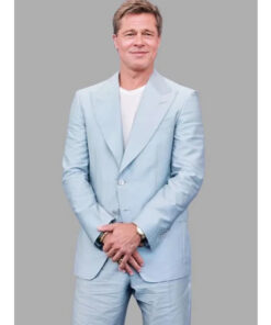 Brad Pitt Venice Film Festival Blue Suit