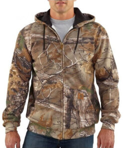 Carhartt camo zip up sweatshirt