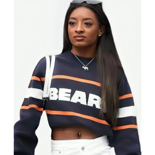 Chicago Bears Simone Biles Blue Sweatshirt