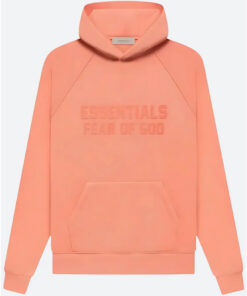 Coral Essentials Fear Of God Hoodie