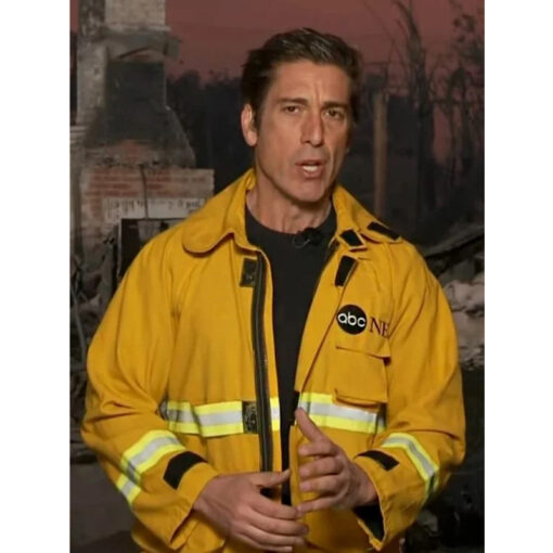 David Muir Clothespin Fire Jacket