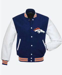 Denver Broncos Blue Varsity Jacket