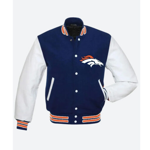 Denver Broncos Blue Varsity Jacket