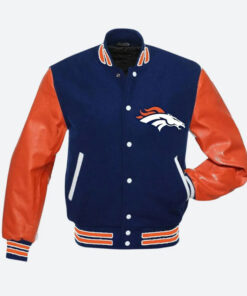 Denver Broncos Blue Varsity Jacket