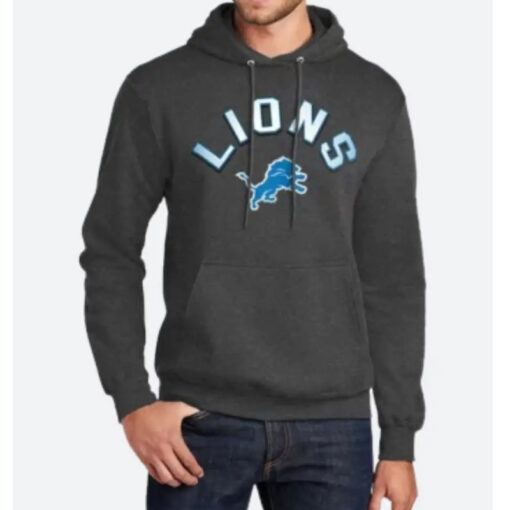 Detroit Lions Arch Over Logo Hoodie