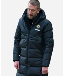 Graham Potter Chelsea FC Black Puffer Coat