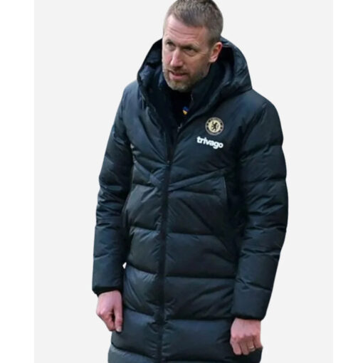 Graham Potter Chelsea FC Black Puffer Coat