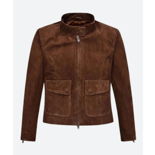 Hayley Atwell Mission Impossible Suede Leather Jacket