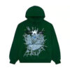 Hunter Green Sp5der Web Hoodie