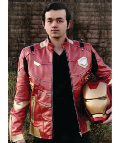 Iron Man Inspired Leather Jacket