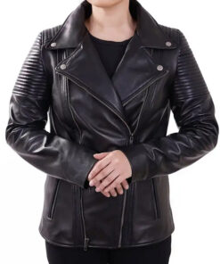 Isabella Women Black Moto Jacket