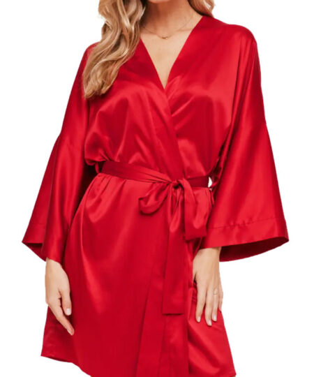Izabella Kimono Red Robe