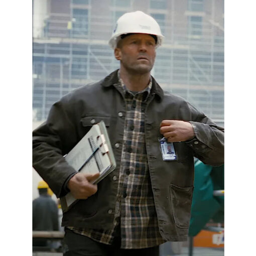 Jason Statham A Working Man Grey Jacket