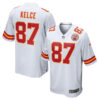 Travis Kelce Kansas City Chiefs Nike White Road Game Jersey