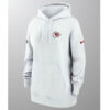 Kansas City Chiefs Sideline Club White Hoodie