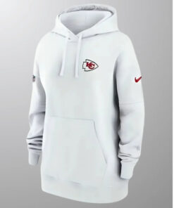 Kansas City Chiefs Sideline Club White Hoodie