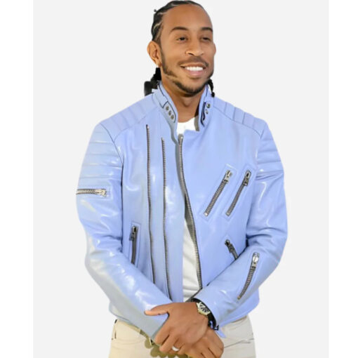 Ludacris iHeartRadio Blue Biker Jacket