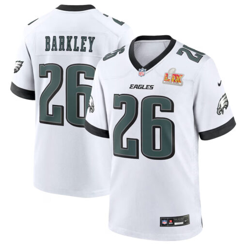 Men's Nike Saquon Barkley Eagles Super Bowl LIX Jersey