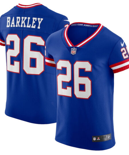 Men's Nike Saquon Barkley Royal Giants Classic Game Jersey
