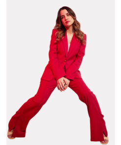 Natalie Morales My Dead Friend Zoe Event Red Suit