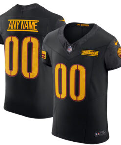 Nike Black Commanders Vapor Elite Custom Jersey