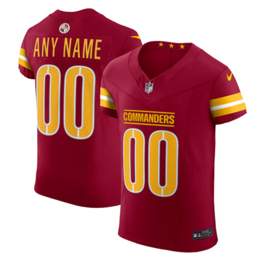 Nike Burgundy Commanders Vapor Elite Custom Jersey